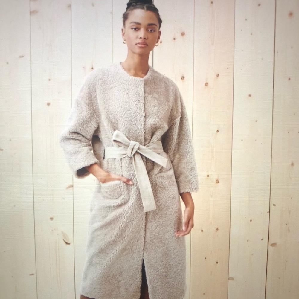 NEW Jenni Kayne Shearling Yves Coat in Cream